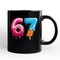 67 Ice Cream Drip Mug, Six Seven Colorful Sprinkles Meme Gift
